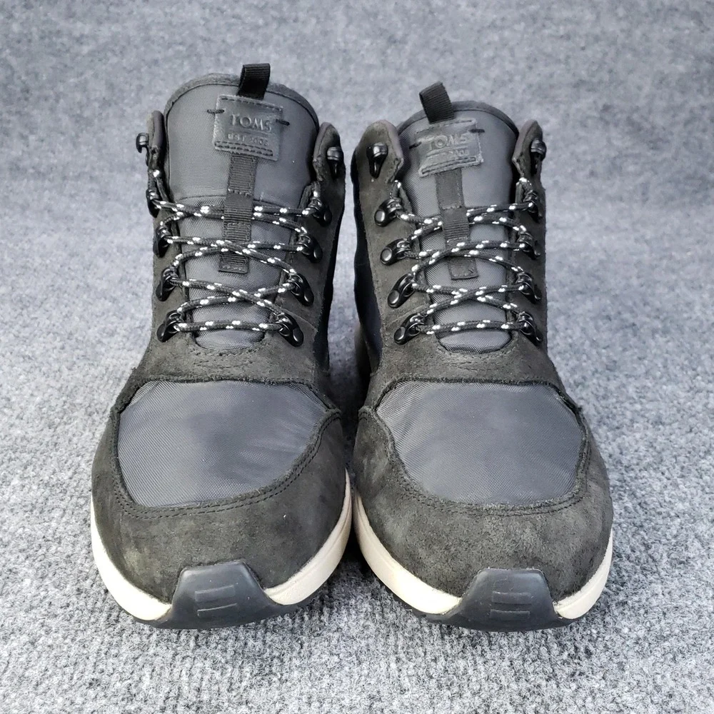 Toms Skully Boots Mens Size 11.5‎ Gray Black High Top Shoes Hiking Outdoor